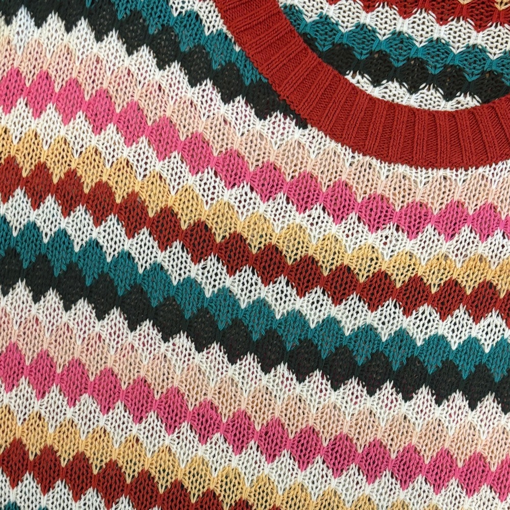 Colorful Striped Women's Sweater - Picture 4 of 4